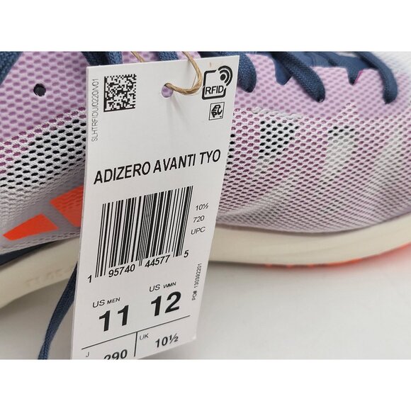 Adidas Adizero Avanti TYO Track Shoes Gray Orange GX6678 Size 11‎